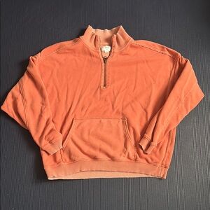 Aerie Quarter-Zip Sweatshirt Relaxed Fit